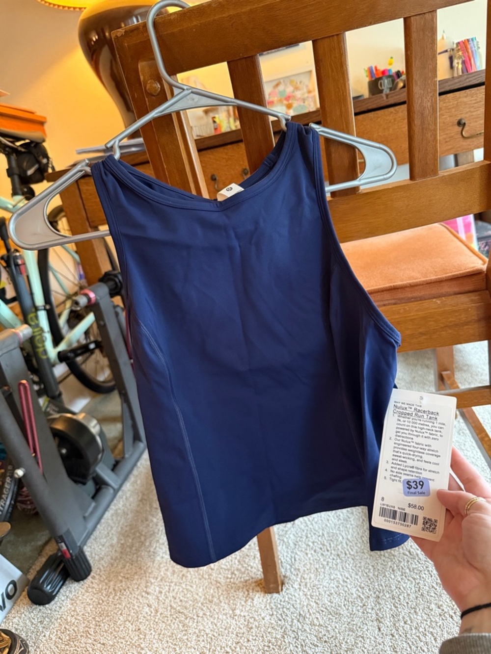 lululemon athletica Deep Navy Athletic Tank